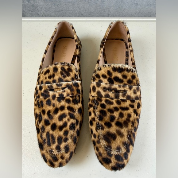 Stuart Weitzman Womens Loafers Size 6.5 Calf Hair Palmer Bold Shoes - Picture 5 of 9